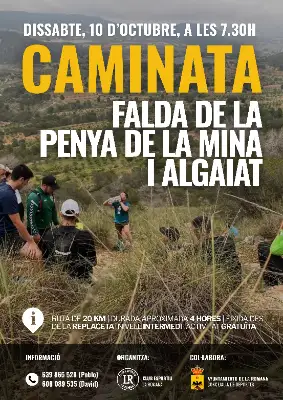CAMINATA A LA FALDA DE LA PENYA DE LA MINA I ALGAIAT